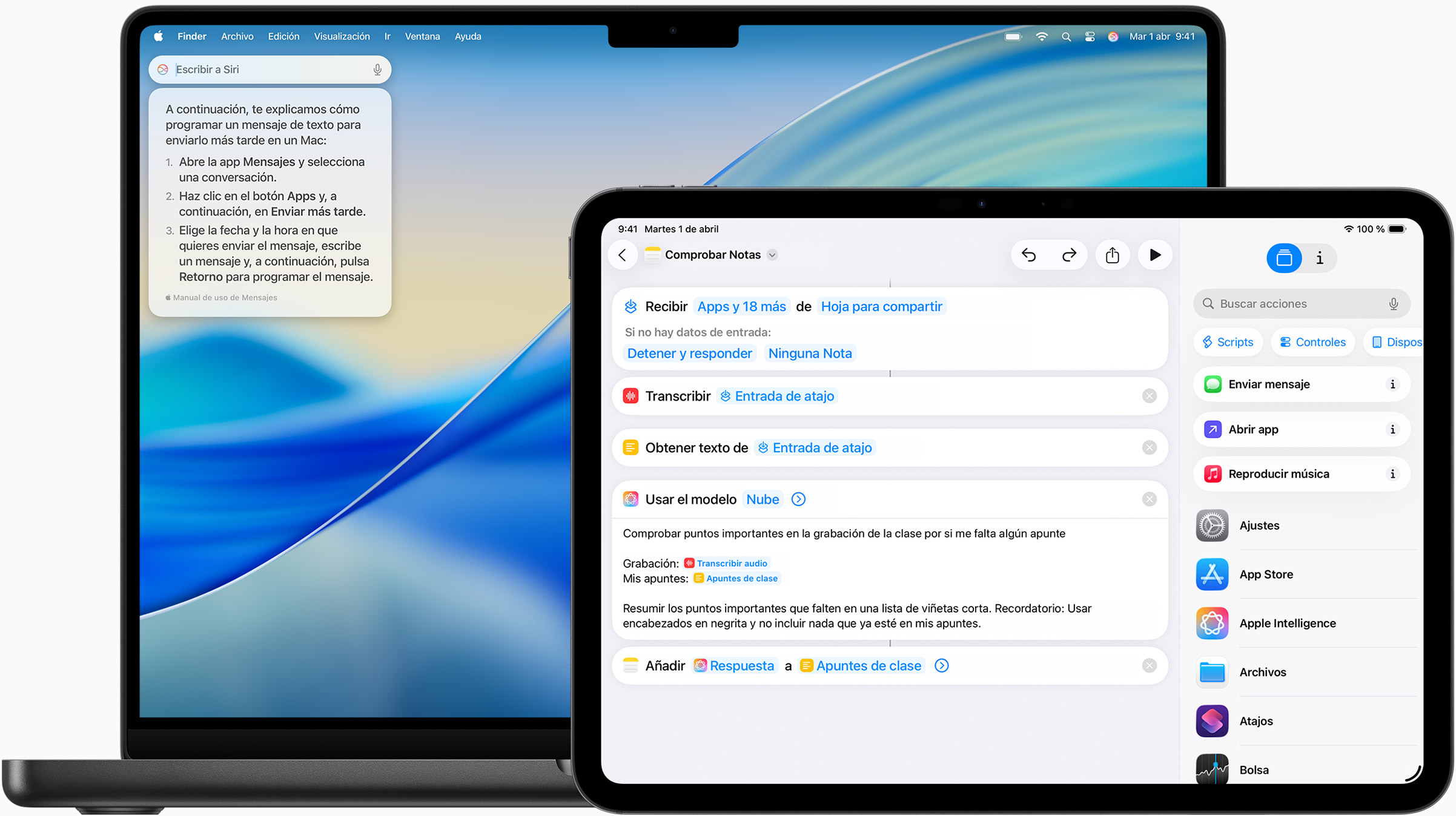 Apple Intelligence y Siri